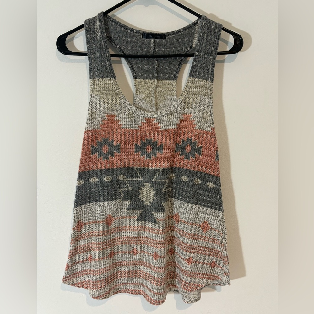 Blue Planet Women’s Racer Back Scoop Neck Tank Top Aztec Western Country Casual